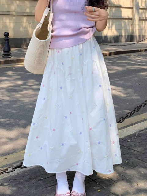 StyleCast Floral Printed Opaque Flared Maxi Skirts