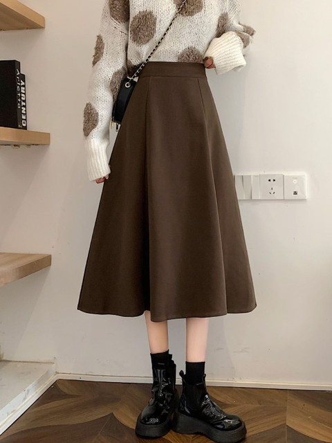 StyleCast Flared Midi Trendy A-Line Skirt