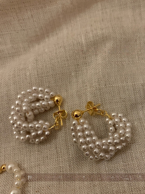 Just Lil Things Artifical Beaded Contemporary Drop Earrings
