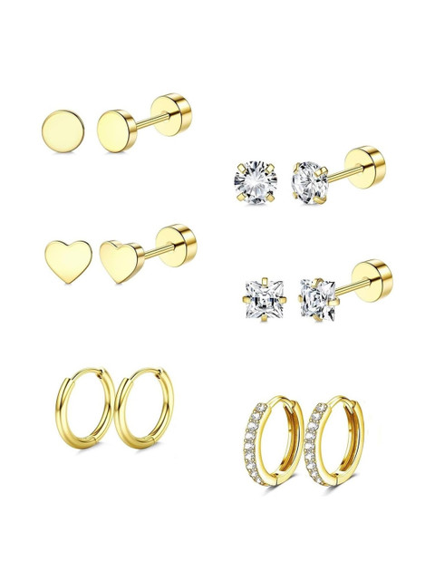 VAMA Geometric Studs Earrings