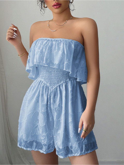 StyleCast Strapless Sleeveless Playsuit