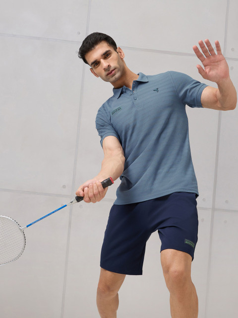 Technosport Men Polo Collar Anti Static Slim Fit T-shirt