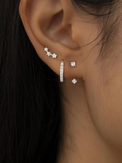 VAMA Geometric Studs Earrings