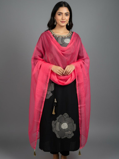 Sangria Women Tasseled Border Ethnic Dupatta
