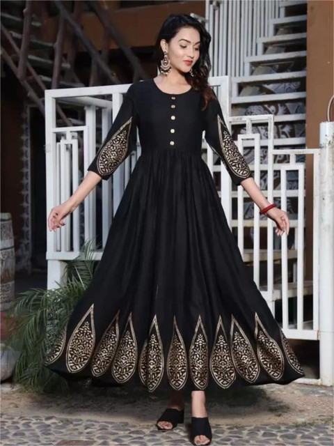 Koshiks Women Ethnic Motifs Printed Anarkali Kurta