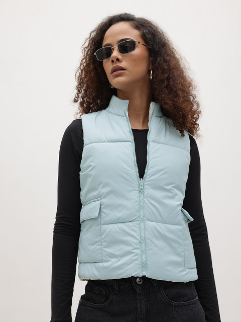 The Roadster Life Co. Mock Collar Reversible Padded Gilet