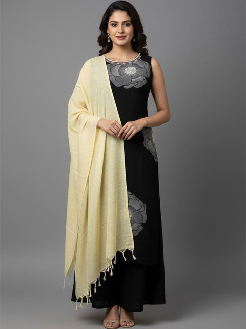 Sangria Women Cotton Tasseled Ethnic Dupatta