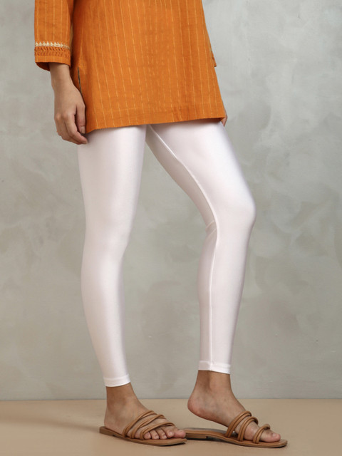 TWIN BIRDS Women Shimmering Ankle Length Shimmer Leggings - Image 2
