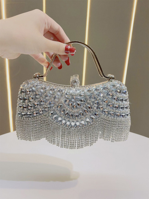 CORSICA Embellished Structured Handheld Bag