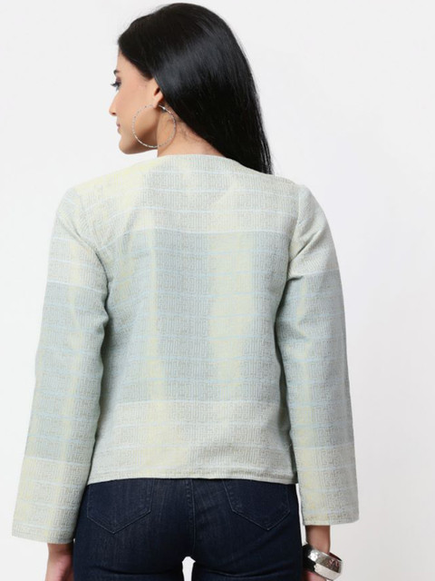 Nomad Lifestyle Women Self Design Open Front Blazers - Image 5