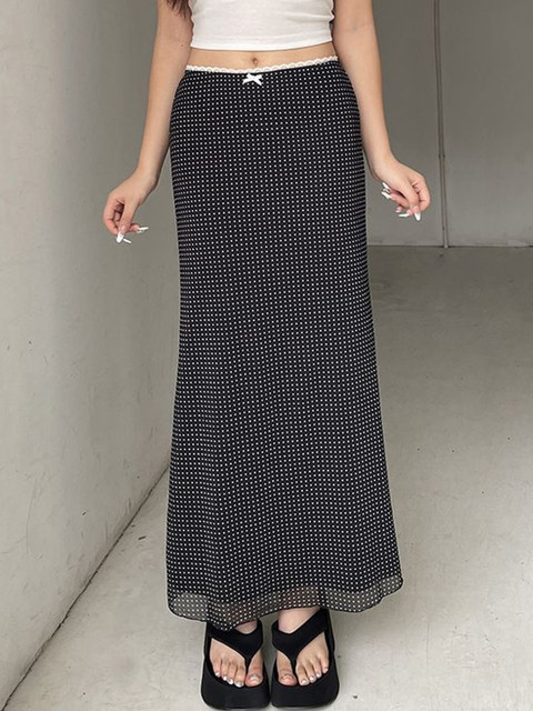 StyleCast x Revolte Printed Straight Maxi Skirts