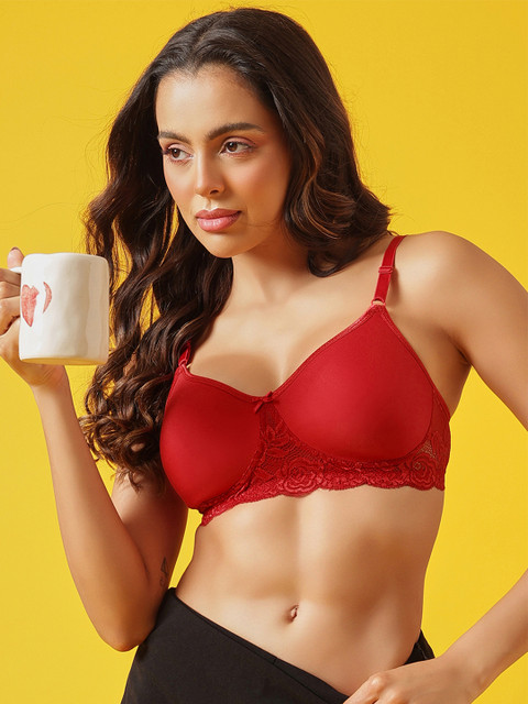 Clovia Cotton Rich Non-Wired Spacer Cup T-Shirt Bra
