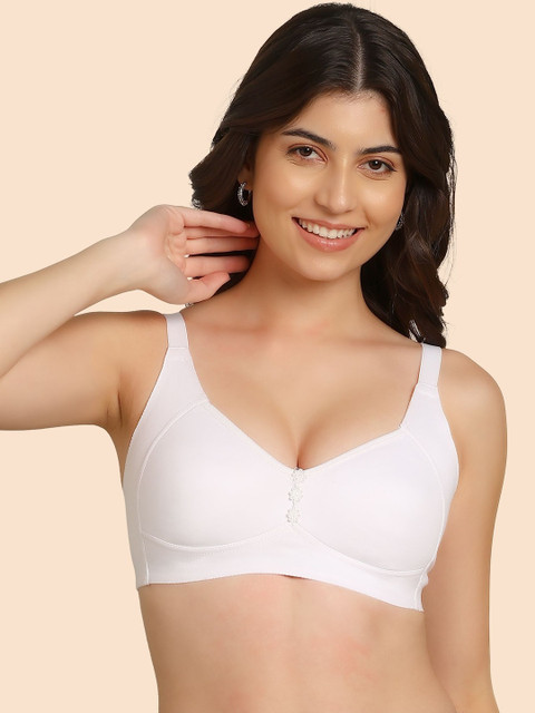 KOMLI Bonded Breathable Cotton Plus Size M-Frame Minimiser Padded Bra