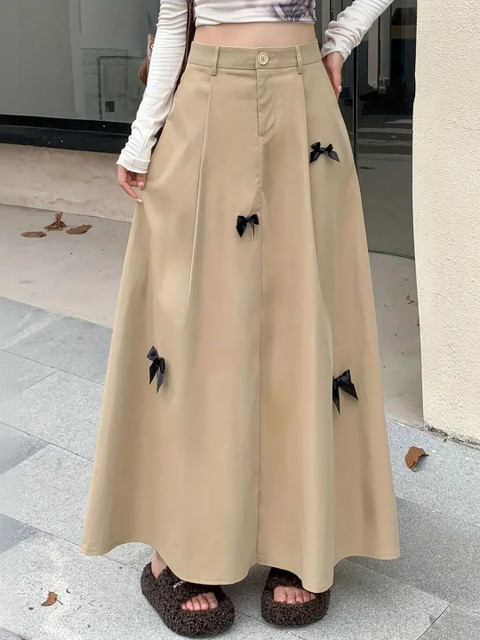 StyleCast x Revolte Flared Maxi Skirts