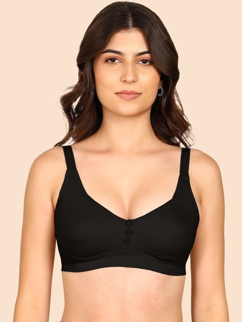 KOMLI Bonded Breathable Cotton Plus Size M-Frame Minimiser Padded Bra