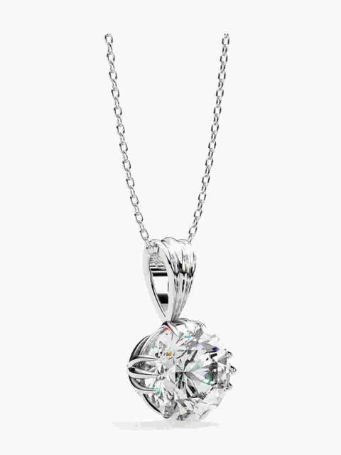 Valanova Sterling Silver Plated With White Gold & Certified Lab Grown Diamond 0.50cts Vsp0004r050 - Image 3