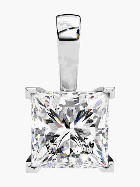 Valanova Sterling Silver Plated With White Gold & Certified Lab Grown Diamond 1.00cts Vsp0005p100 - Image 2