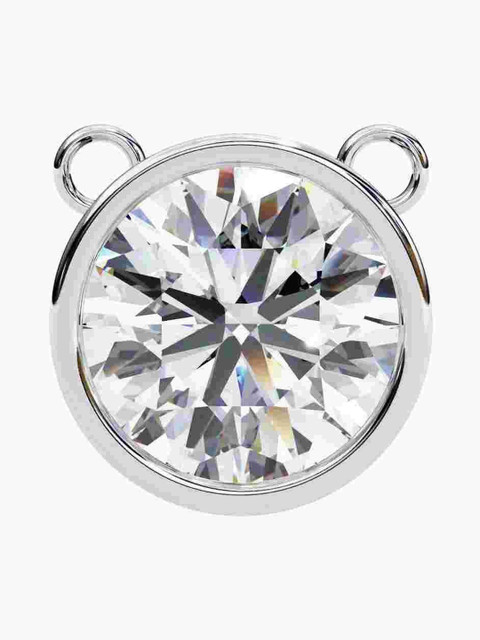 Valanova Sterling Silver Plated With White Gold & Certified Lab Grown Diamond 0.50cts Vsnb0014r050 - Image 2