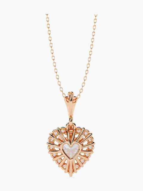 Valanova Sterling Silver Plated With Rose Gold & Certified Lab Grown Diamond 1.05cts Vsp0015 - Image 6