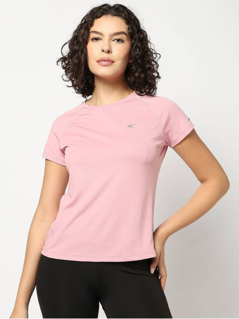 Performax Women Brand Logo Printed Short Sleeves Running T-shirt