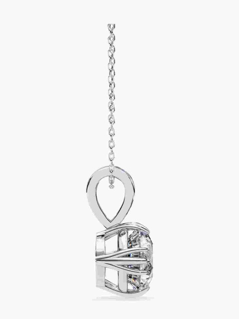 Valanova Sterling Silver Plated With White Gold & Certified Lab Grown Diamond 0.50cts Vsp0004r050 - Image 6