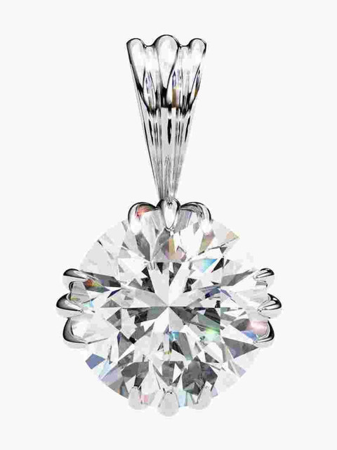 Valanova Sterling Silver Plated With White Gold & Certified Lab Grown Diamond 0.50cts Vsp0004r050 - Image 2