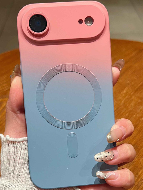 Luxury Kase Gradient Mag-Safe Case Soft Silicone Shockproof Cover with Camera Protection