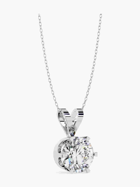 Valanova Sterling Silver Plated With White Gold & Certified Lab Grown Diamond 0.75cts Vsp0009r075 - Image 3