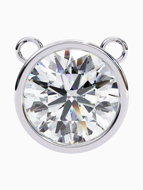 Valanova Sterling Silver Plated With White Gold & Certified Lab Grown Diamond 1.00cts Vsnb0014r100 - Image 2