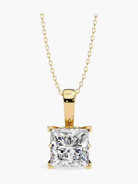 Valanova Sterling Silver Plated With Yellow Gold & Certified Lab Grown Diamond 1.00cts Vsp0005p100