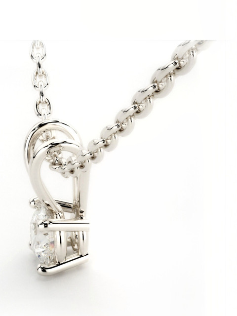 Valanova Sterling Silver Plated With White Gold & Certified Lab Grown Diamond 0.50cts Vsp0001r050 - Image 3