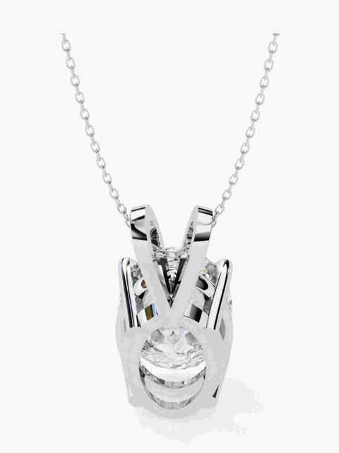 Valanova Sterling Silver Plated With White Gold & Certified Lab Grown Diamond 1.00cts Vsp0008v100 - Image 7