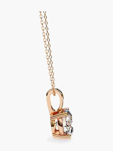 Valanova Sterling Silver Plated With Rose Gold & Certified Lab Grown Diamond 0.50cts Vsp0017r050 - Image 6