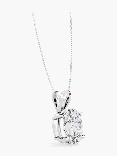 Valanova Sterling Silver Plated With White Gold & Certified Lab Grown Diamond 1.00cts Vsp0008v100 - Image 3