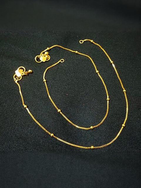 Kunjus Gold-Plated Anklet