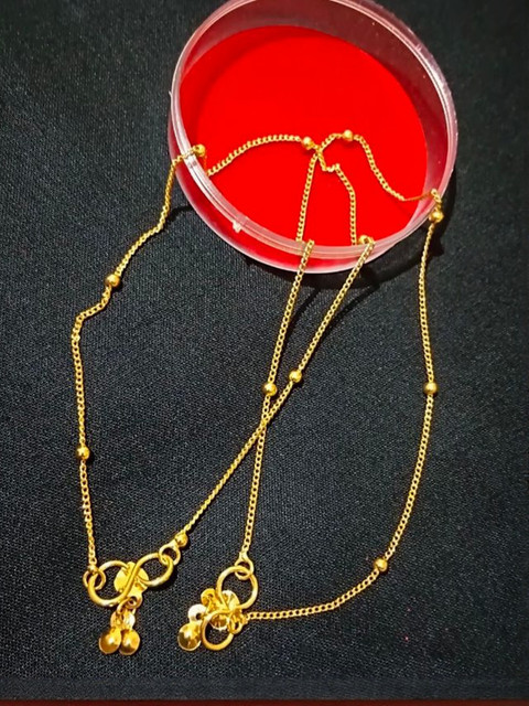 Kunjus Gold-Plated Anklet