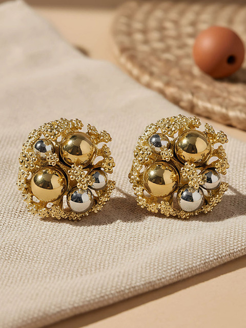 Bohey by KARATCART Set of 3 Round Shaped Studs