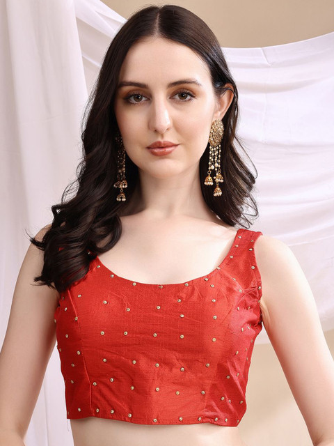 HERE&NOW Women Embroidered Readymade Saree Blouse