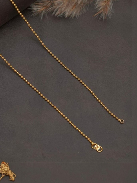 Kunjus Gold-Plated Beaded Anklets - Image 2