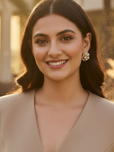 Bohey by KARATCART Set of 3 Round Shaped Studs - Image 2