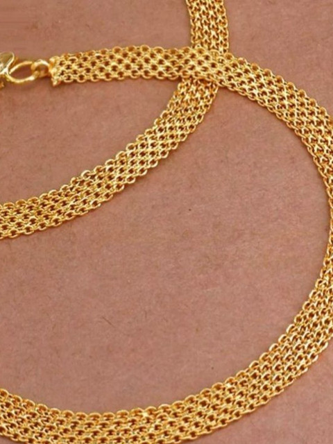 Kunjus Gold-Plated Anklet