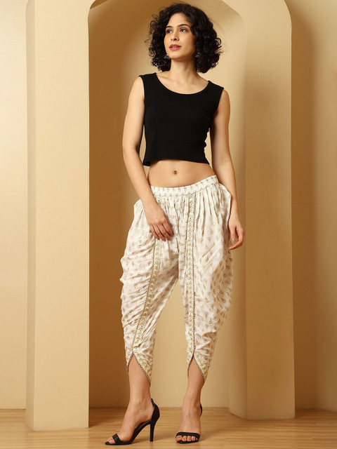 URBAN KANYA Women Pack Of 2 Printed Loose Fit Dhoti Pants - Image 5