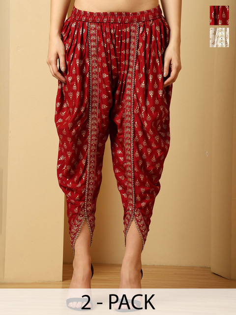 URBAN KANYA Women Pack Of 2 Printed Loose Fit Salwar