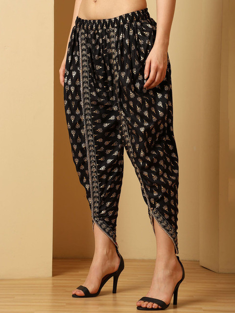 URBAN KANYA Women Pack Of 2 Printed Loose Fit Dhoti Pants - Image 3