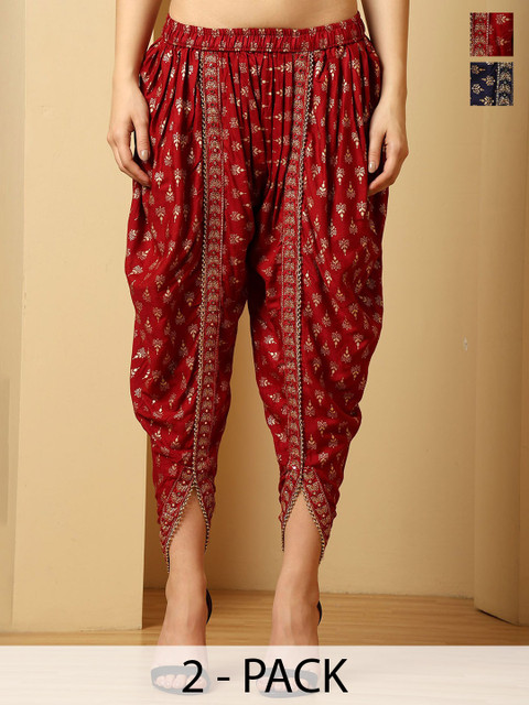 URBAN KANYA Women Pack Of 2 Loose Fit Dhoti Salwar