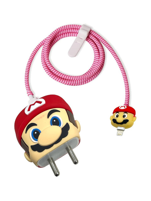 AUGEN Unisex Quirky 3D Design Silicone Protective Case for 20W iPhone USB-C Power