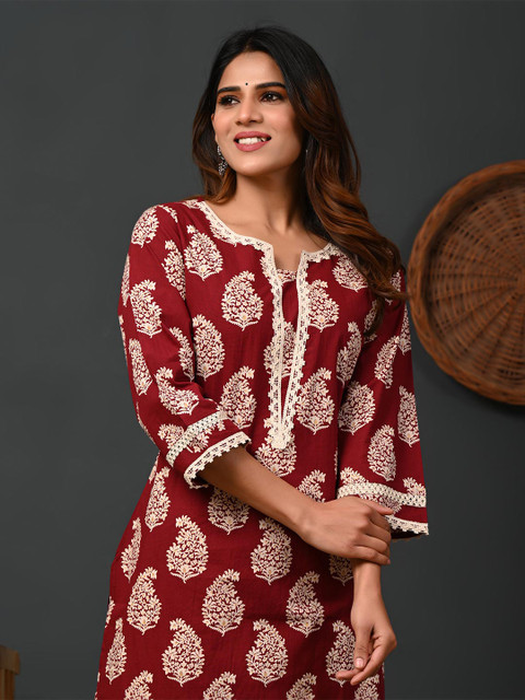 Rimeline Women Ethnic Motifs Printed Kurta