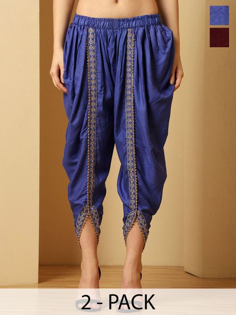 URBAN KANYA Women Pack Of 2 Loose Fit Embroidered Salwar