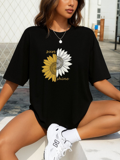 SZN Relaxed Fit Floral Printed T-shirt