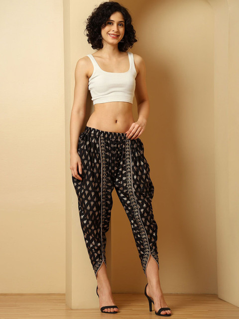 URBAN KANYA Women Pack Of 2 Printed Loose Fit Dhoti Pants - Image 4